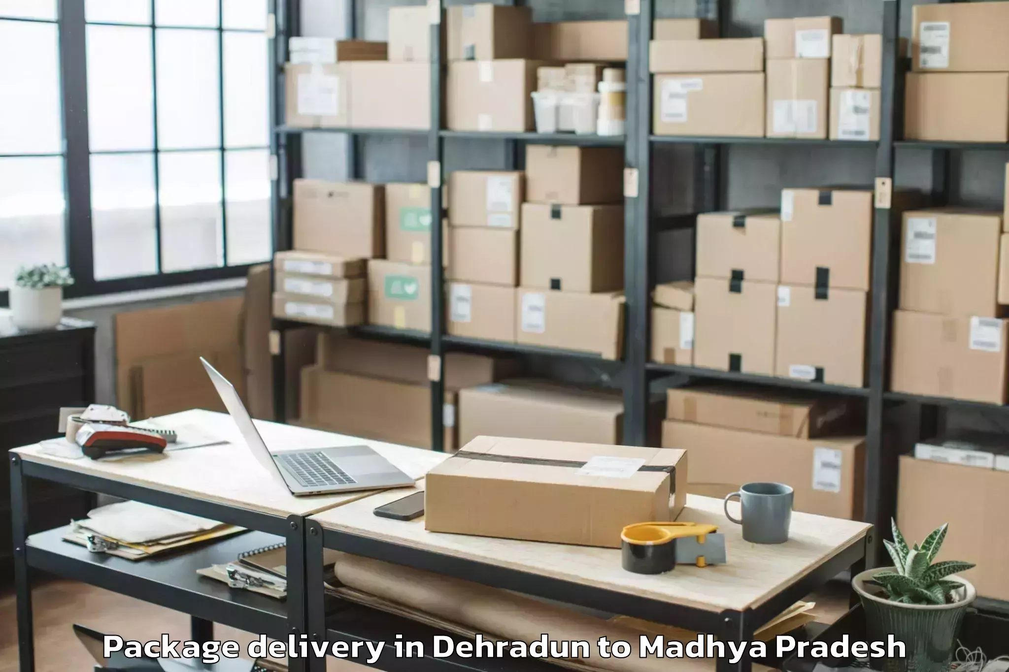 Trusted Dehradun to Nalkheda Package Delivery